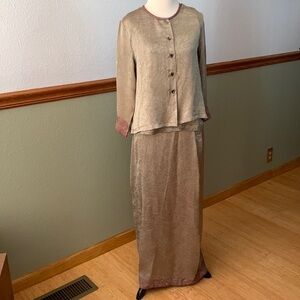 Kar•a•van India Vintage Brocade 3-piece maxi dress S